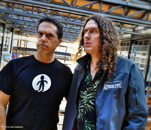 Weird Al and Lee Unrich at Pixar. Courtesty of Lee Unrich