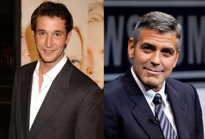 Noah Wyle and George Clooney