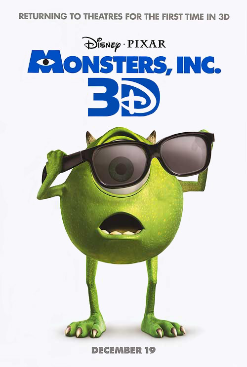 Monsters, Inc. 3D Poster