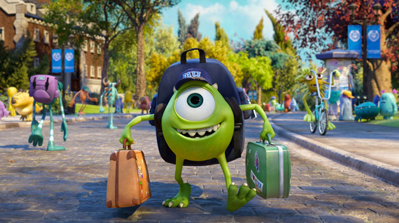 Mike Wazowski goes to college