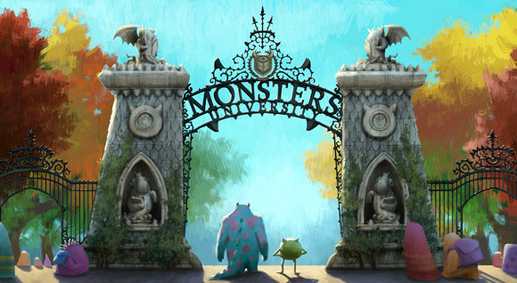 Monsters University Campus Entry Gate